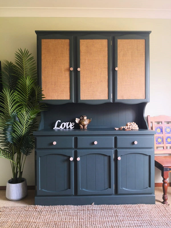 Chicago -Stunning and Newly Refurbished Original Cabinet with rattan doors