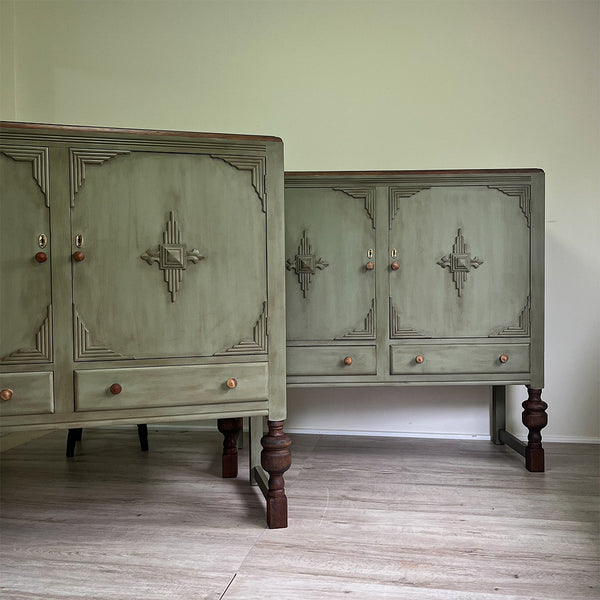 Newly refurbished, stunning and beautiful Edwardian Original English Oak sideboard