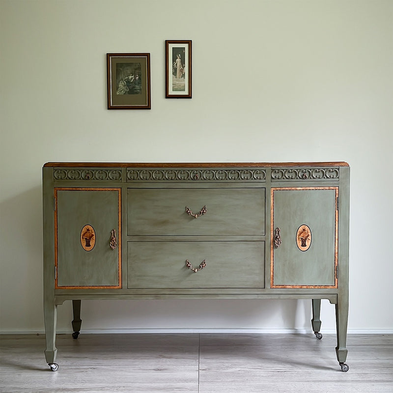 Super Stunning Newly Refurbished Original Edwardian English Oak Sideboard