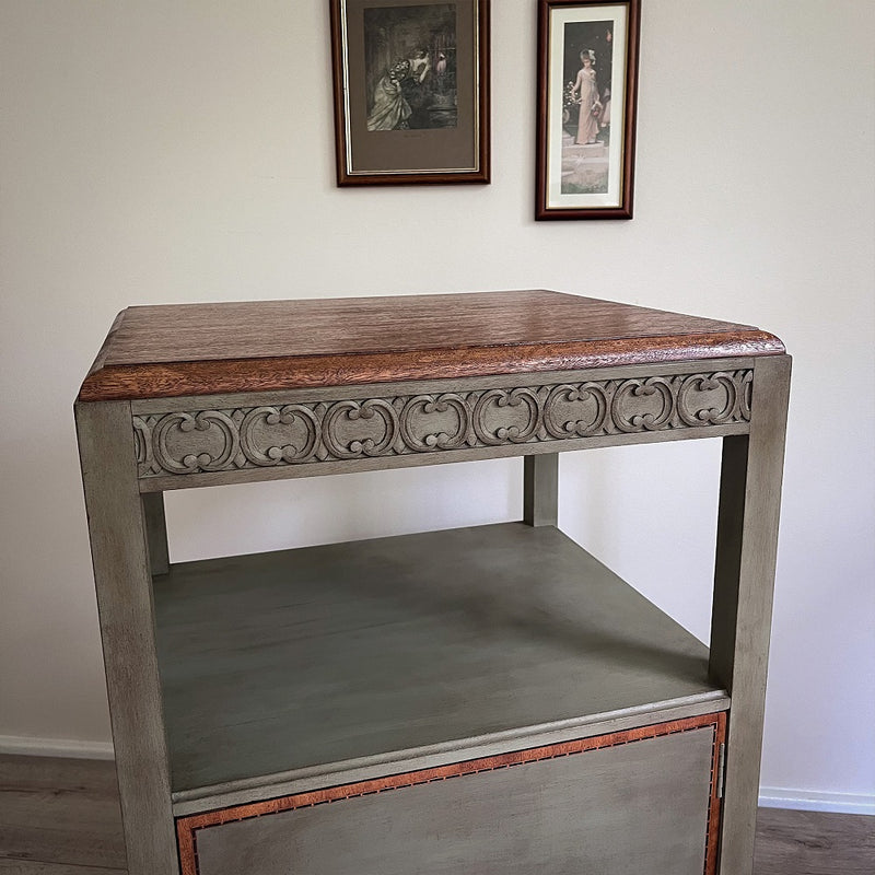 Super Stunning Newly Refurbished Original Edwardian English Oak side table