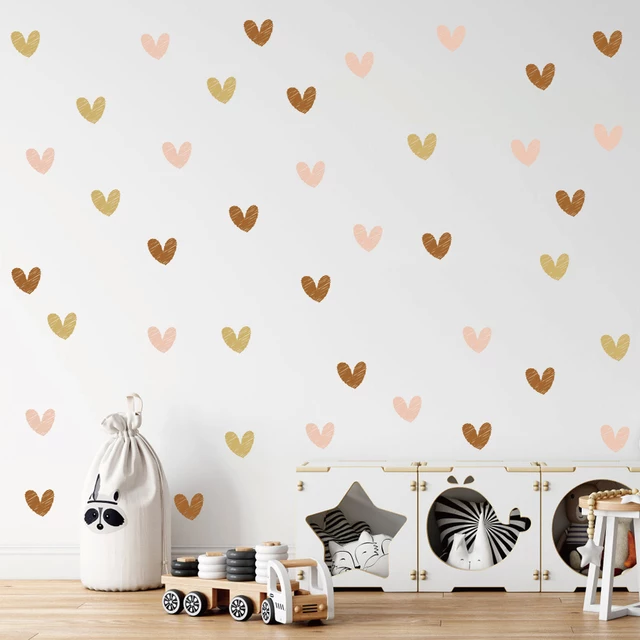 Best selling Boho Style Heart Shaped Self Adhesive Wall Decals/Sticker