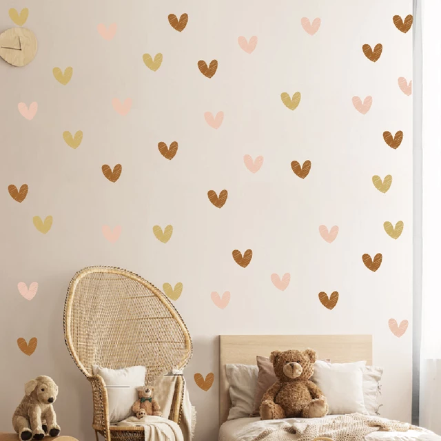 Best selling Boho Style Heart Shaped Self Adhesive Wall Decals/Sticker