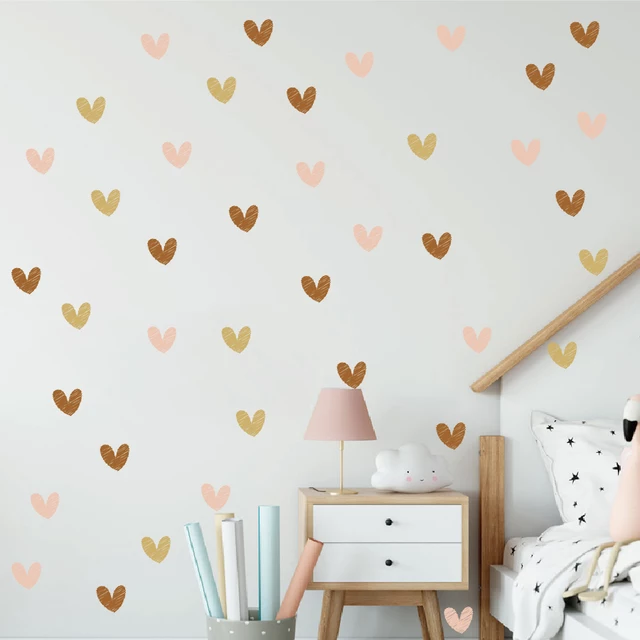 Best selling Boho Style Heart Shaped Self Adhesive Wall Decals/Sticker