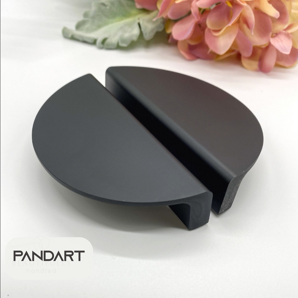2x Elephant Ear - Stunning and Brand New Black Cabinet Pull,Cabinet Handle, Furniture Pull, Dresser Handle, Knobs