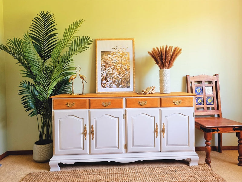 Chantal- Beautiful, stunning and Newly refurbished solid oak sideboard /buffet