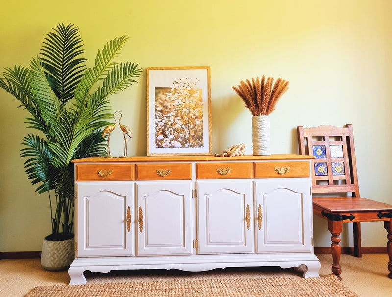 Chantal- Beautiful, stunning and Newly refurbished solid oak sideboard /buffet