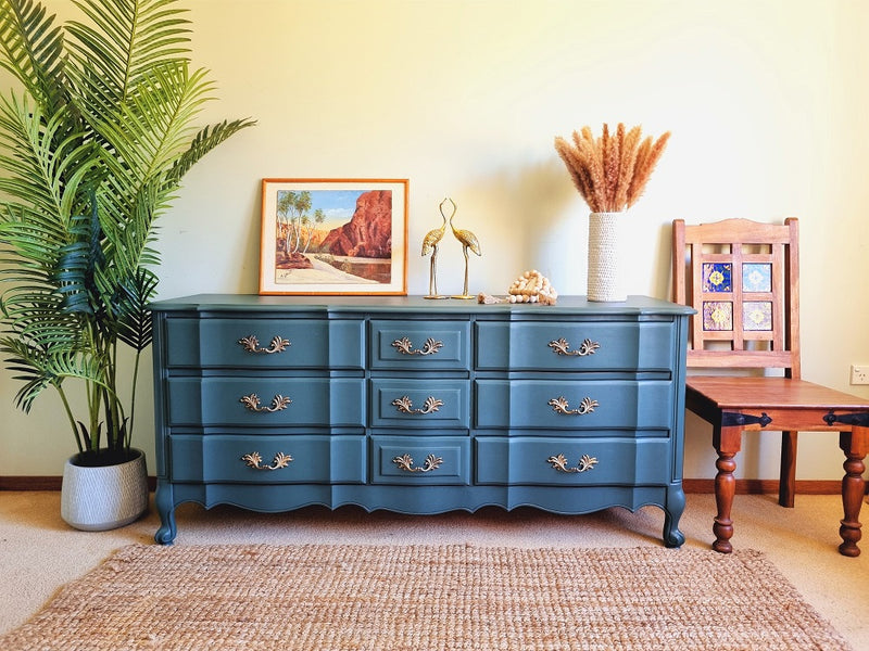 Aphrodite -Beautiful,Solid and Newly Refurbished Oak chest of drawers