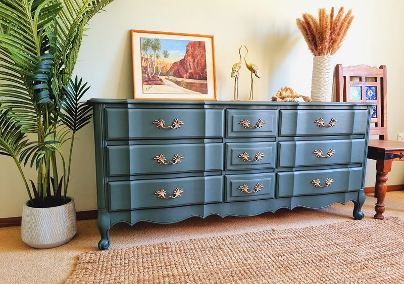 Aphrodite -Beautiful,Solid and Newly Refurbished Oak chest of drawers