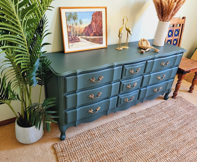 Aphrodite -Beautiful,Solid and Newly Refurbished Oak chest of drawers