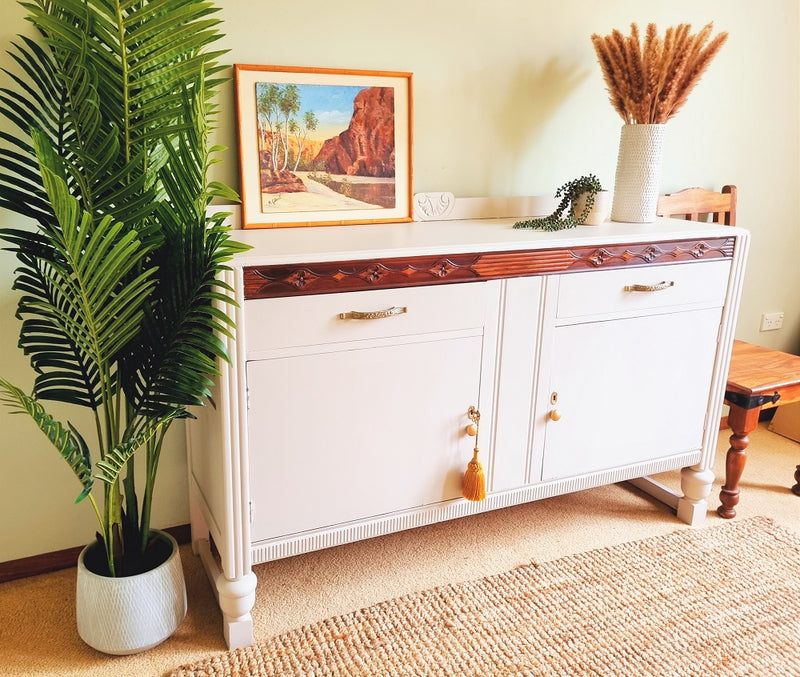 Phoebe-Stunning,Solid and Newly Refurbished Original Vintage Edwardian Sideboard/ buffet