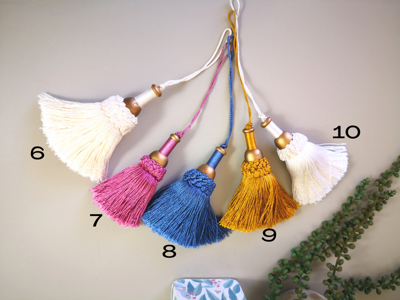 Brand New and Beautiful Handmade Silky and Smooth Tassels with Cords Antique Furniture Tassel, Vintage Home Decor