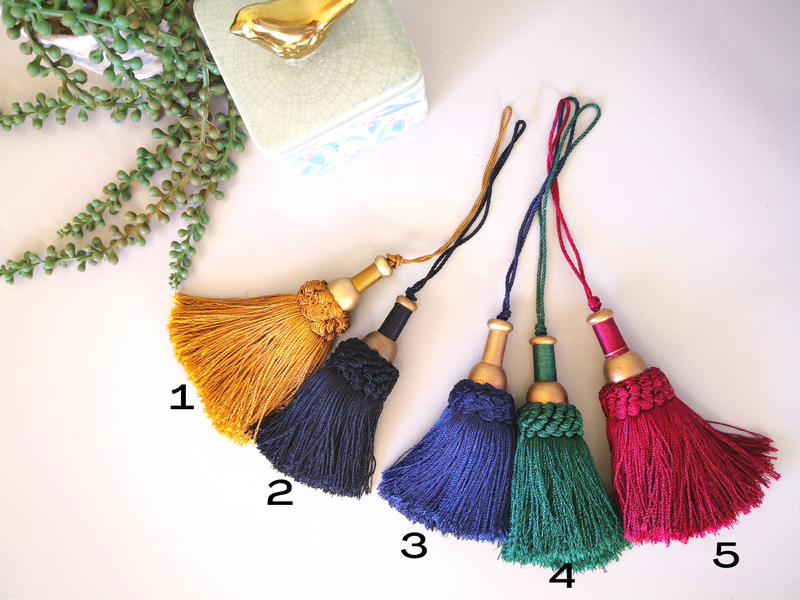 Brand New and Beautiful Handmade Silky and Smooth Tassels with Cords Antique Furniture Tassel, Vintage Home Decor