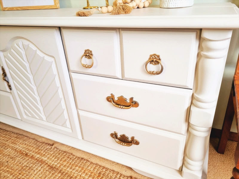 Margot-Beautiful, stunning and Newly refurbished solid Mahogany  low chest of drawers