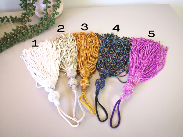 Brand New and Beautiful Handmade Crystal Tassels with Cords Furniture Tassel,  Home Decor