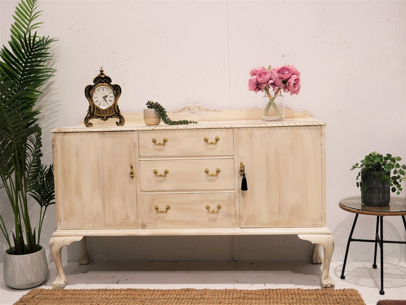 Gorgeous and Freshly Refurbished Original Vintage French provincial style Sideboard