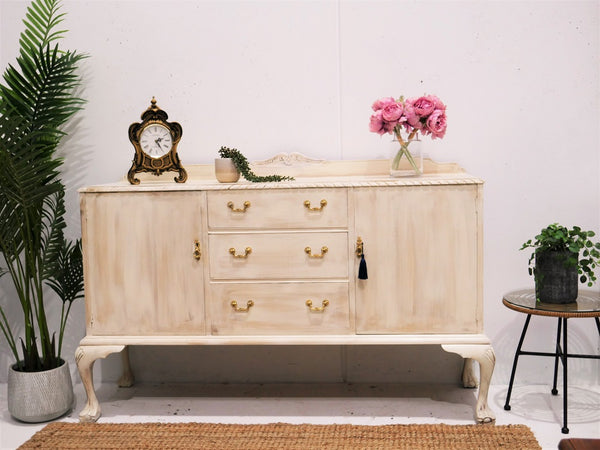 Gorgeous and Freshly Refurbished Original Vintage French provincial style Sideboard