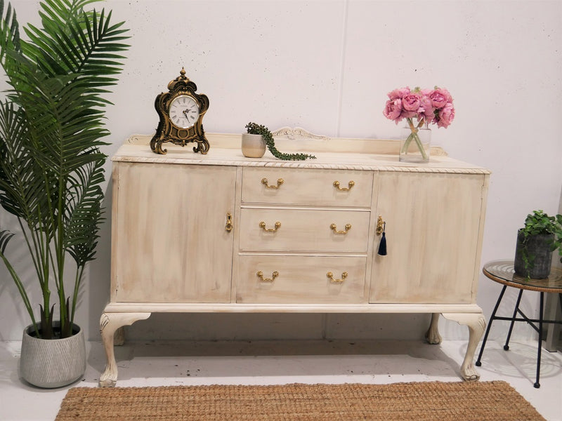 Gorgeous and Freshly Refurbished Original Vintage French provincial style Sideboard