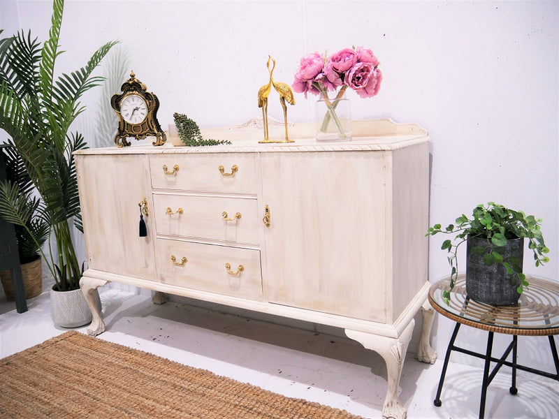 Gorgeous and Freshly Refurbished Original Vintage French provincial style Sideboard