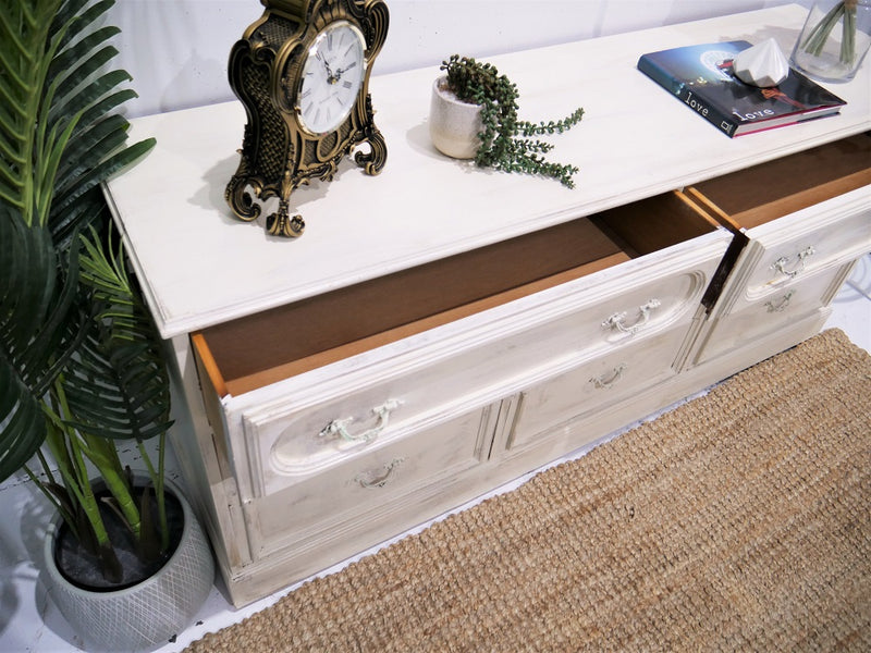 Gorgeous and Freshly Refurbished Original Vintage Shabby rustic Chest of drawers