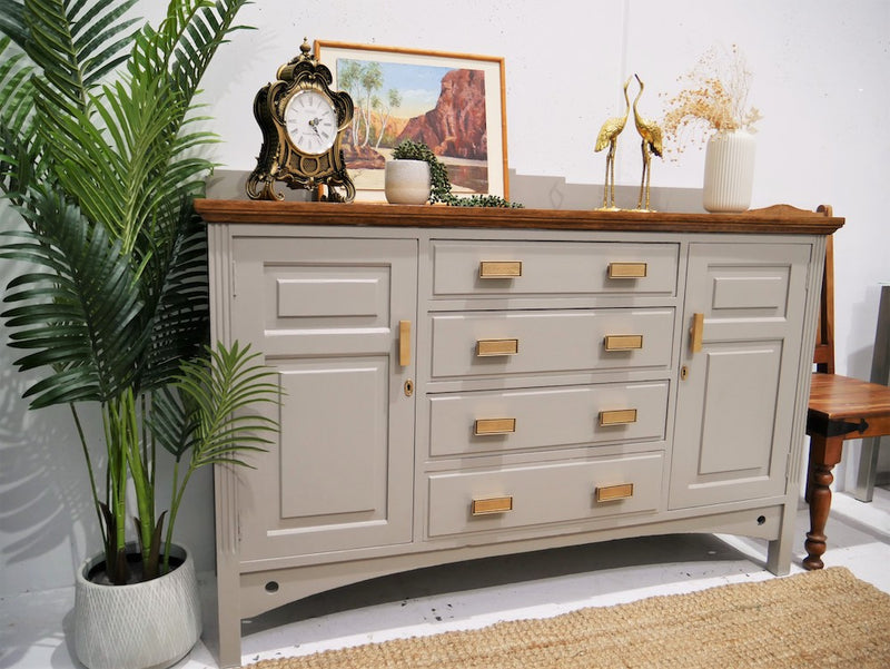 Gorgeous, solid and freshly refurbished Vintage 1920’s sideboard/buffet