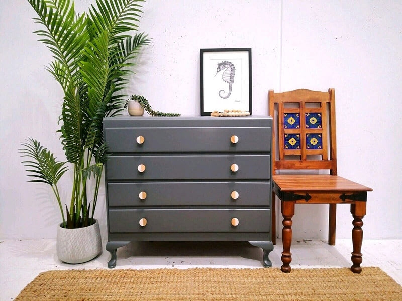 Beautiful and newly refurbished Duck egg Victoria Vintage drawers