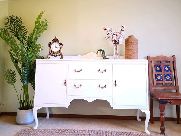 "Snow White"-Beautiful,gorgeous and newly refurbished Victoria Queen Anne Sideboard