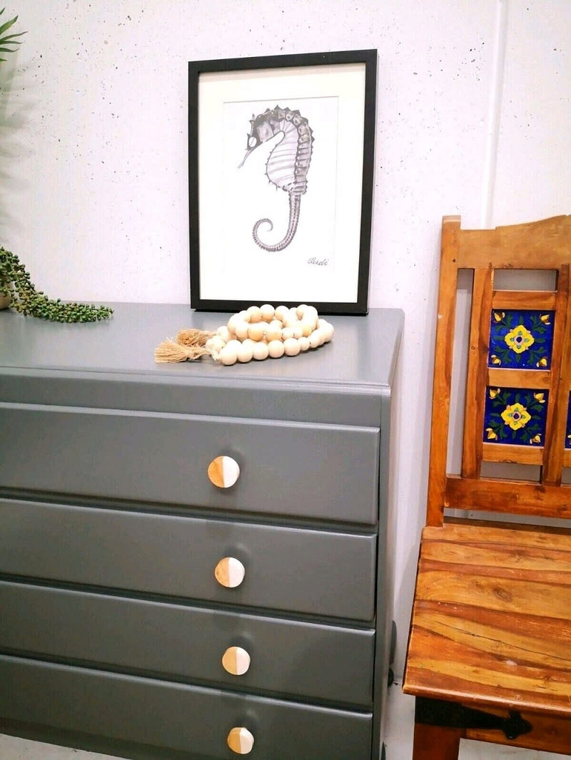 Beautiful and newly refurbished Duck egg Victoria Vintage drawers