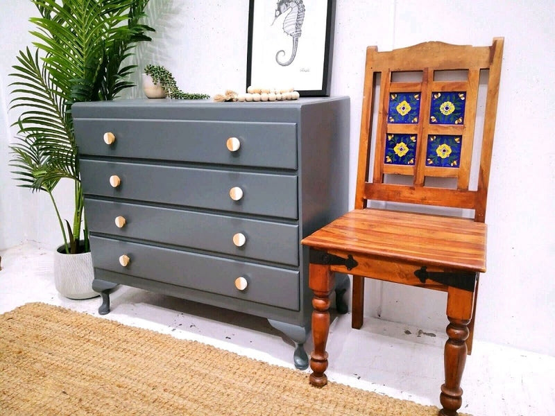 Beautiful and newly refurbished Duck egg Victoria Vintage drawers