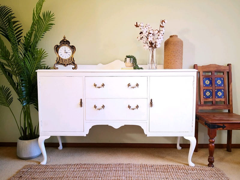 "Snow White"-Beautiful,gorgeous and newly refurbished Victoria Queen Anne Sideboard