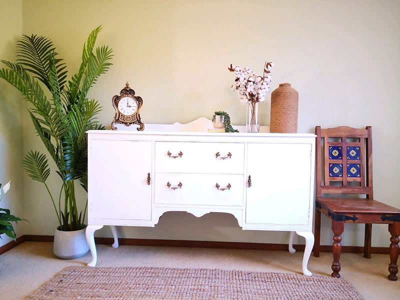 "Snow White"-Beautiful,gorgeous and newly refurbished Victoria Queen Anne Sideboard